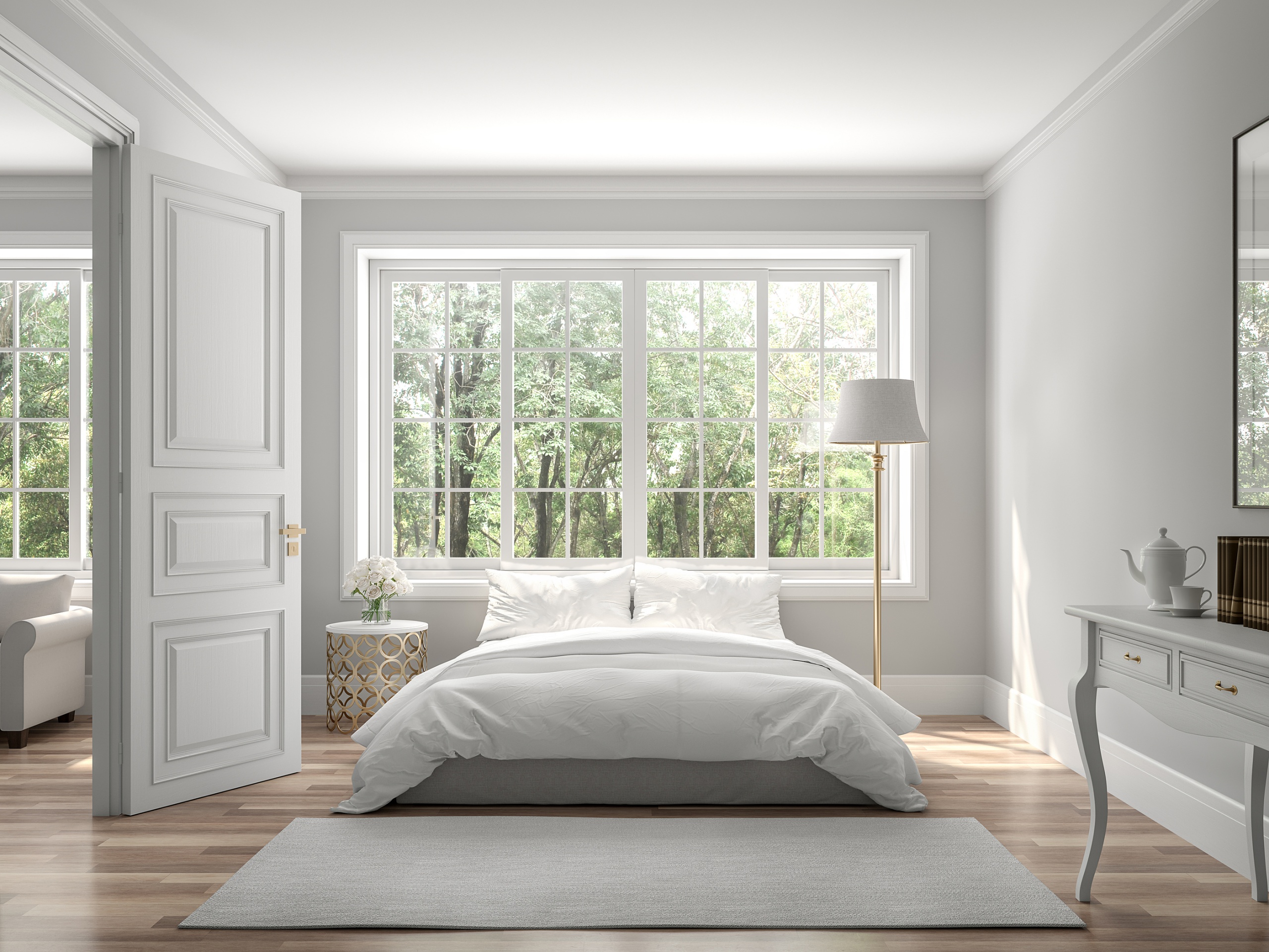 Classical-Bedroom-And-Living-Room-with-French-Windows-8-Lites